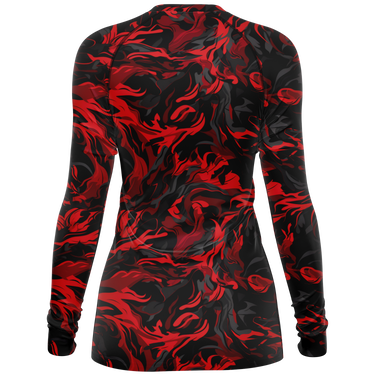 Chokefish™ Long Sleeve Rashguard Camouflage Woman's Shirt-003